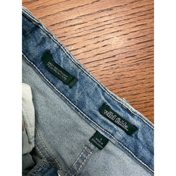 Wild Fable Highest Rise Straight Jeans Size 0 - Picture 4 of 6